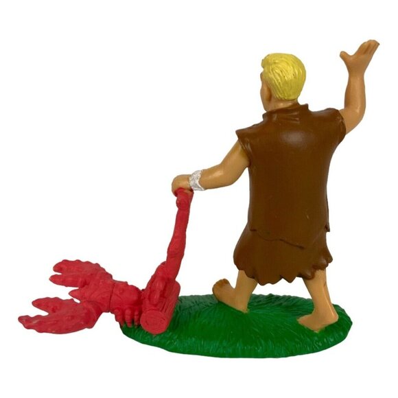 Flintstones Movie Barney Rubble Mowing Vintage Collectible Toy Figure 1994 - Picture 3 of 7